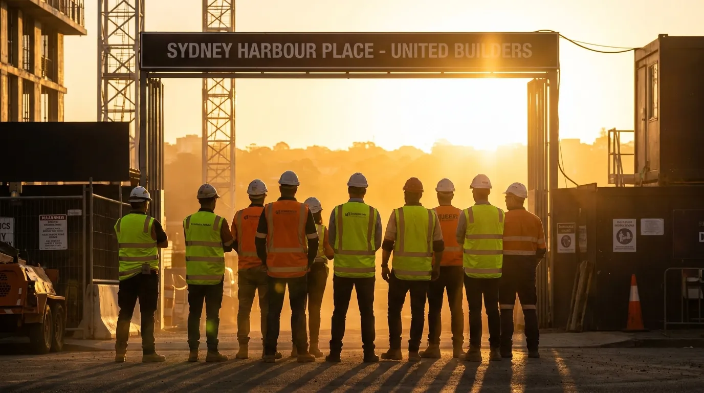 Multi-trade maintenance team working together on Sydney rental property renovation