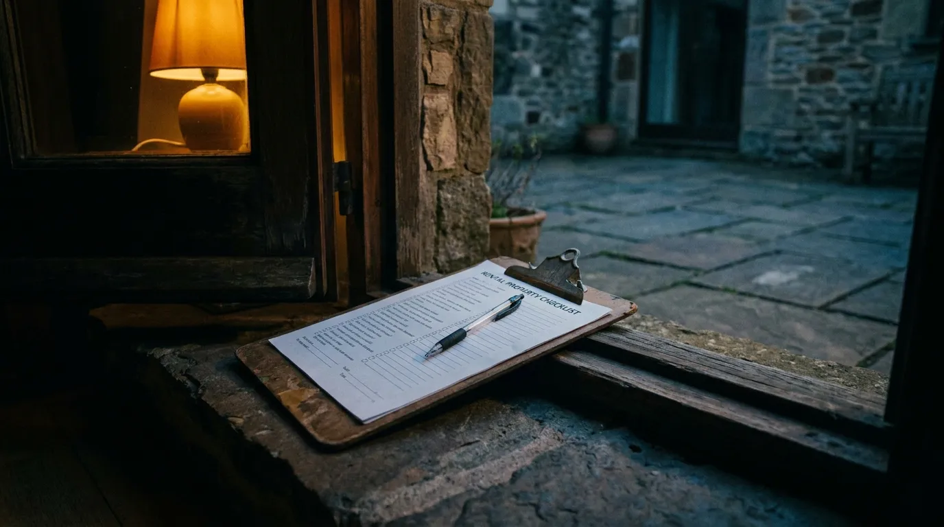 Maintenance technician conducting routine property inspection at Sydney rental property