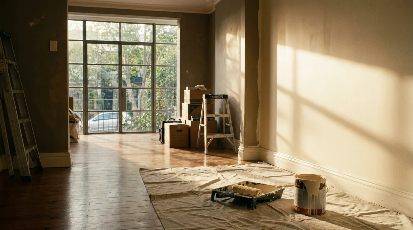 Freshly painted Sydney home exterior with clean driveway, tidy landscaping, and new front door hardware staged for sale